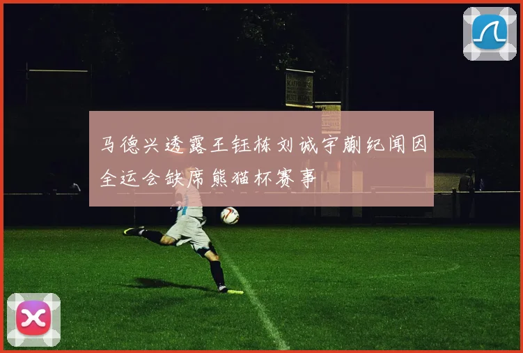 马德兴透露王钰栋刘诚宇蒯纪闻因全运会缺席熊猫杯赛事